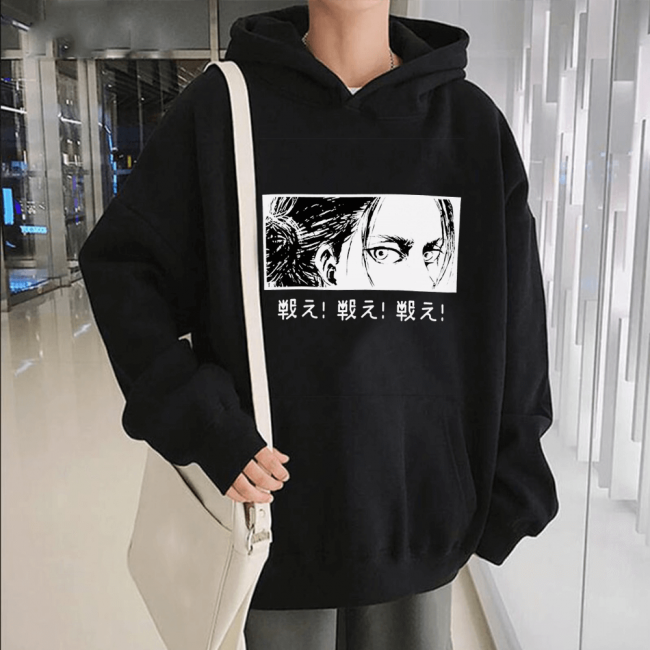 Eren Eyes Kapşonlu Sweatshirt