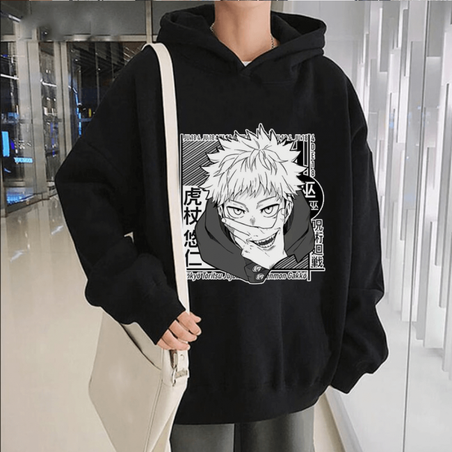 Jujutsu Kaisen Itadori Sukuna Kapşonlu Sweatshirt