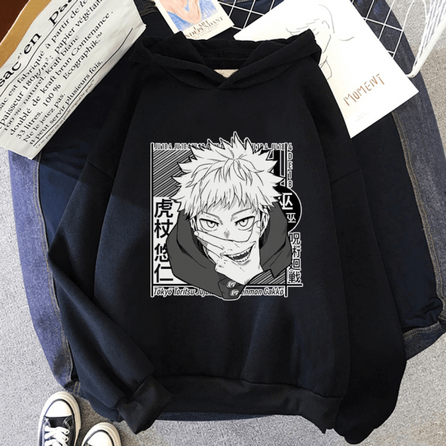 Jujutsu Kaisen Itadori Sukuna Kapşonlu Sweatshirt