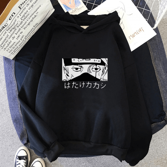 Kakashi Eyes Kapşonlu Sweatshirt