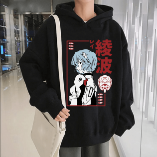 Neon Genesis Evangelion Kapşonlu Sweatshirt Neon Genesis Evangelion Kapşonlu Sweatshirt