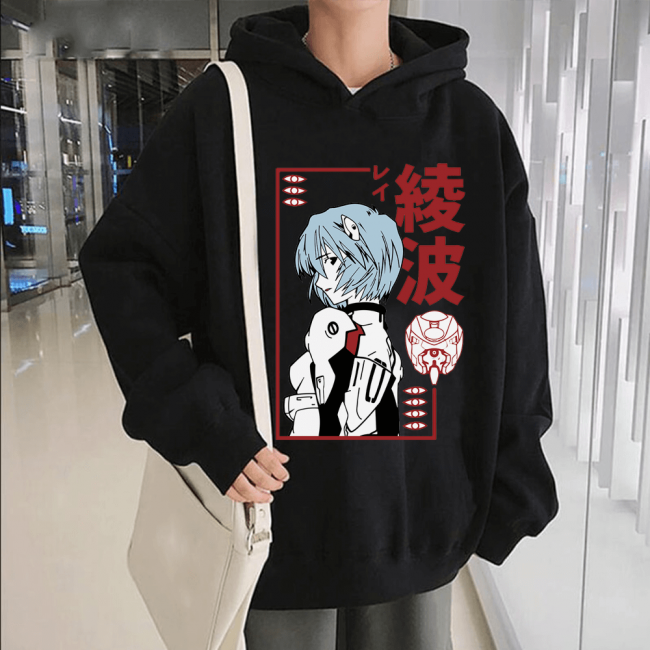 Neon Genesis Evangelion Kapşonlu Sweatshirt