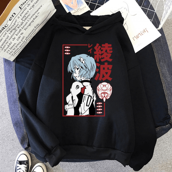 Neon Genesis Evangelion Kapşonlu Sweatshirt