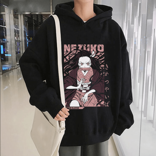 Nezuko Kapşonlu Sweatshirt