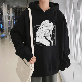 Chainsaw Man Power Kapşonlu Sweatshirt Chainsaw Man Power Kapşonlu Sweatshirt