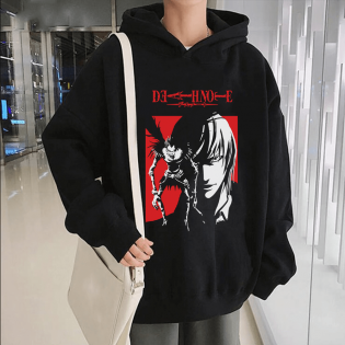 Death Note Kira Kapşonlu Sweatshirt Death Note Kira Kapşonlu Sweatshirt