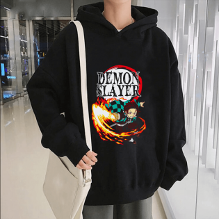 Demon Slayer Tanjiro Kapşonlu Sweatshirt Demon Slayer Tanjiro Kapşonlu Sweatshirt