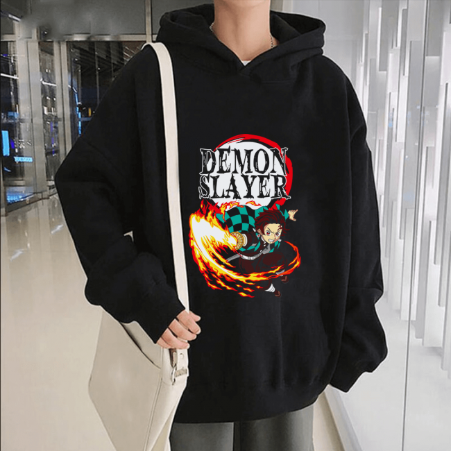 Demon Slayer Tanjiro Kapşonlu Sweatshirt