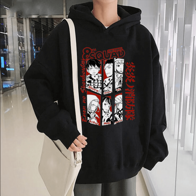 Fire Force Kapşonlu Sweatshirt