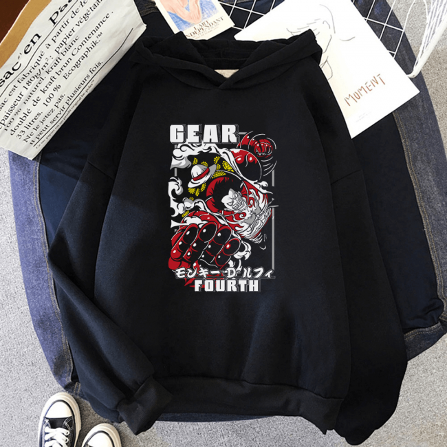 Luffy Gear 4 Kapşonlu Sweatshirt