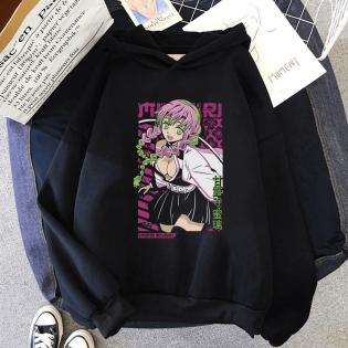 Demon Slayer Mitsuri Kapşonlu Sweatshirt Demon Slayer Mitsuri Kapşonlu Sweatshirt