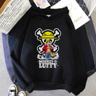 One Piece Monkey D. Luffy Kapşonlu Sweatshirt One Piece Monkey D. Luffy Kapşonlu Sweatshirt