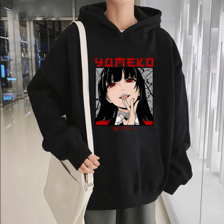 Kakegurui Yumeko Kapşonlu Sweatshirt Kakegurui Yumeko Kapşonlu Sweatshirt