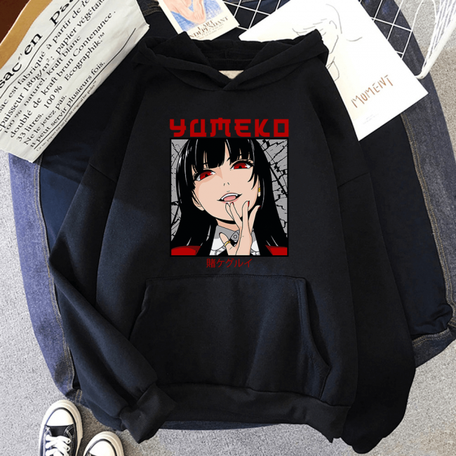 Kakegurui Yumeko Kapşonlu Sweatshirt