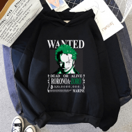 One Piece Zoro Wanted Kapşonlu Sweatshirt One Piece Zoro Wanted Kapşonlu Sweatshirt